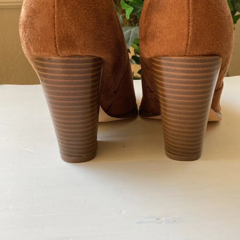 NWNB Misbehave Faux Suede Boho Western Festival Booties Size 11